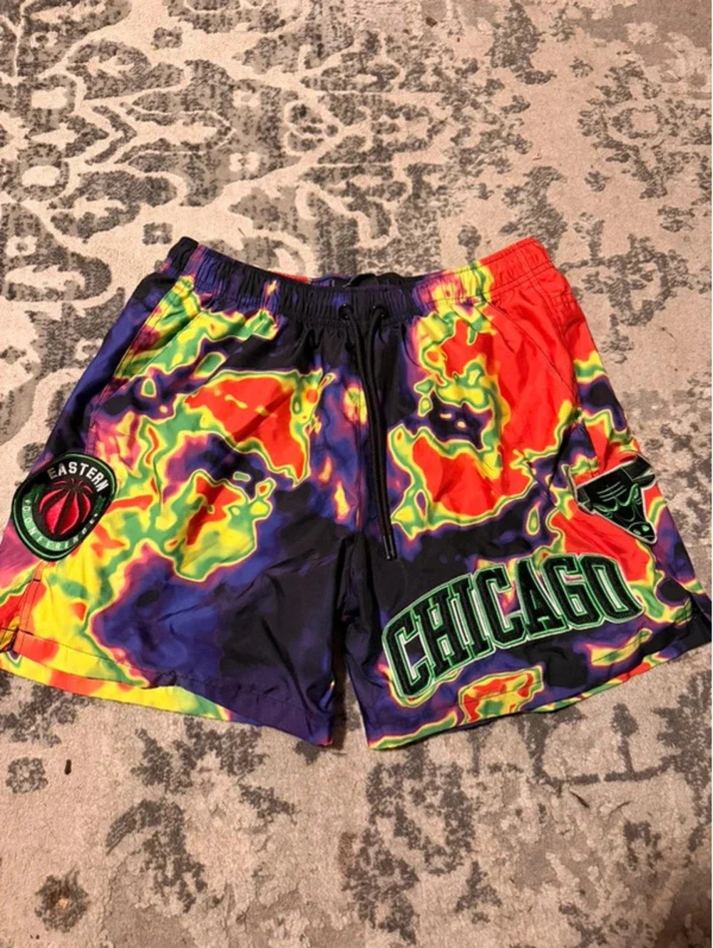 Chicago Bulls Pro Standard Thermal Heat Map Swim Shorts Men